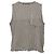 Top corto vaquero con rayas diplomáticas en algodón blanco de T by Alexander Wang