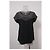 Blusa a maniche corte con borchie Sandro Paisley in seta nera Nero - vista 6