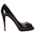 Christian Louboutin Very Prive Peep Toe Platform Pumps in Black Leather   ref.1418347