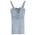 Minivestido Reformation Bustier en denim de algodón azul Azul claro