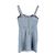 Minivestido Reformation Bustier en denim de algodón azul Azul claro - vista 5
