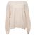 Maglione girocollo decorato Ba&sh in cotone bianco Crudo