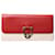 Salvatore Ferragamo Monedero de piel rojo y rosa palo Roja Cuero  ref.1418368