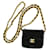 Classique CHANEL Mini matelasse Cuir Noir  ref.1418673