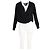 Diane Von Furstenberg Surpliced Top aus schwarzem Polyester - Ansicht 4