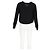 Diane Von Furstenberg Surpliced Top aus schwarzem Polyester - Ansicht 6