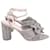 Loeffler Randall Sandales métalliques nouées Camellia en satin argenté Métallisé  ref.1418708