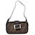 Fendi Zucca Canvas Mini Croissant Shoulder Bag  in Very Good Condition Brown Cloth  ref.1418758