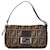 Fendi Canvas Leather Mamma Bucket Shoulder Bag in Very Good Condition Brown Cloth  ref.1418760