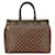 Borsa Louis Vuitton Damier Greenwich PM N41165 in ottime condizioni Marrone Plastica  ref.1418766