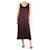 Autre Marque Burgundy satin midi slip dress - size UK 10 Dark red  ref.1418884