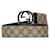 Gucci Brown GG Supreme Reversible Interlocking G Belt Beige Cloth Cloth  ref.1418906