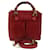 GUCCI Bamboo Hand Bag Suede 2way Red 007 123 0238 auth 76831  ref.1419077