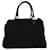 Bolsa de mão de lona FENDI Zucca preta marrom autêntica 76859 Preto  ref.1419098