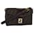 FENDI Zucca Canvas Shoulder Bag Black Brown Auth ep4406 Cloth  ref.1419102