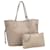 Borsa a tracolla Louis Vuitton Monogram Empreinte Neverfull MM in tortora M45686 Beige Pelle  ref.1419166