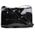 Bottega Veneta Maxi Patent Intrecciato Cassette Shoulder Bag in Black Leather  ref.1419169