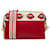 Prada Red City Calf e Saffiano Lip Print Esplanade Vermelho Couro Bezerro-como bezerro  ref.1419230