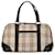 Borsa Burberry Brown House Check Marrone Beige Tela Panno  ref.1419250