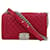 Chanel Sac à rabat Boy Medium en cuir d'agneau perforé Framboise Rouge  ref.1419411