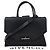 Borsa a mano Givenchy Obsedia media in pelle di vitello nera martellata Nero
