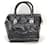 GUCCI Dialux Snow Glam Bolso Boston de lona y cuero negro Charol  ref.1419450