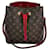 LOUIS VUITTON Neonoe MM Monogram Coquelicot Rouge Sac seau Toile Marron  ref.1419453