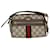 Gucci GG Supreme Monogram Web Mini Sac à bandoulière Ophidia Toile Marron  ref.1419472