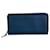 Gucci Micro Guccissima Zip Around Blue Wallet Clutch Leather  ref.1419502