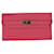 Hermès HERMES Epsom Kelly Longue Rose Azalee Wallet   Pink Leather Pony-style calfskin  ref.1419511