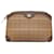 Burberry Canvas Leather Check Second Bag Bolso Clutch en muy buen estado Castaño Lienzo  ref.1419513