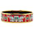 Hermès Hermes Enamel GM Bangle Bracelet Gold Red Multicolor in Great Condition Golden  ref.1419519