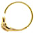 Hermès Hermes Cheval Horse Bangle Bracelet Gold Plated 0.7cm 19cm in Very Good Condition Golden Metal  ref.1419520