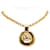 Chanel Coco Mark Necklace Gold Plated in Very Good Condition Golden Metal  ref.1419562