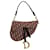 Borsa a tracolla Dior Oblique Saddle in tela in ottime condizioni Rosso  ref.1419611