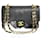 Chanel Small Classic Double Flap Bag  Leather Handbag in Very Good Condition Black  ref.1419615