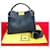 Fendi Leather Peekaboo Handbag  Leather Handbag in Very Good Condition Blue  ref.1419617