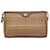 Bolsa clutch de lona Burberry Check Bolsa clutch de lona em bom estado Marrom  ref.1419624