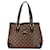 Louis Vuitton Hampstead PM Canvas Tote Bag N51205 in good condition Brown Cloth  ref.1419634