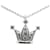 Tasaki Está bem 18Colar K Diamond Crown Colar de metal em excelente estado Prata  ref.1419637