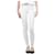 Chanel White slim-leg cuffed joggers - size UK 12 Rayon  ref.1419715