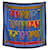 Hermès HERMES SCARF LES SANGLES JOACHIM METZ CARE 90 CM SILK NAVY BLUE SCARF  ref.1419901