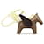 Hermès Hermes Rodeo Pegasus PM Charm Etoupe Jaune Milto Rouge in Excellent Condition Brown Leather  ref.1419970