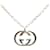 Collier avec pendentif G entrelacé Gucci Collier en métal en bon état Argenté  ref.1419983