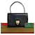 Gucci alte Vintage Kalbsleder echte Mini-Handtasche Lederhandtasche 32218 in sehr gutem Zustand Schwarz  ref.1420022