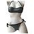 Costume da bagno blu chiaro e nero La Perla 38
