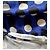 Diane Von Furstenberg DvF Bentley gerafftes Kleid mit Polka Dots Schwarz Weiß Blau - Ansicht 3