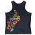Kenzo Bluse mit Blumenmuster aus den 1990er Jahren Schwarz