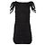 Temperley London Abito aderente nero con maniche a corda