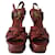 Sandales Yves Saint Laurent Tribute Marron Cuir  - vue 2